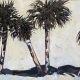 Modern painting of palm trees Siesta Key Florida Lynne Mitchell